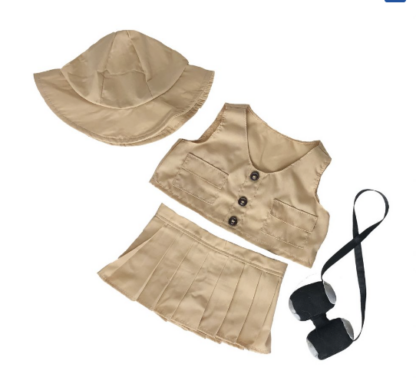 16" Girl's Safari Outfit